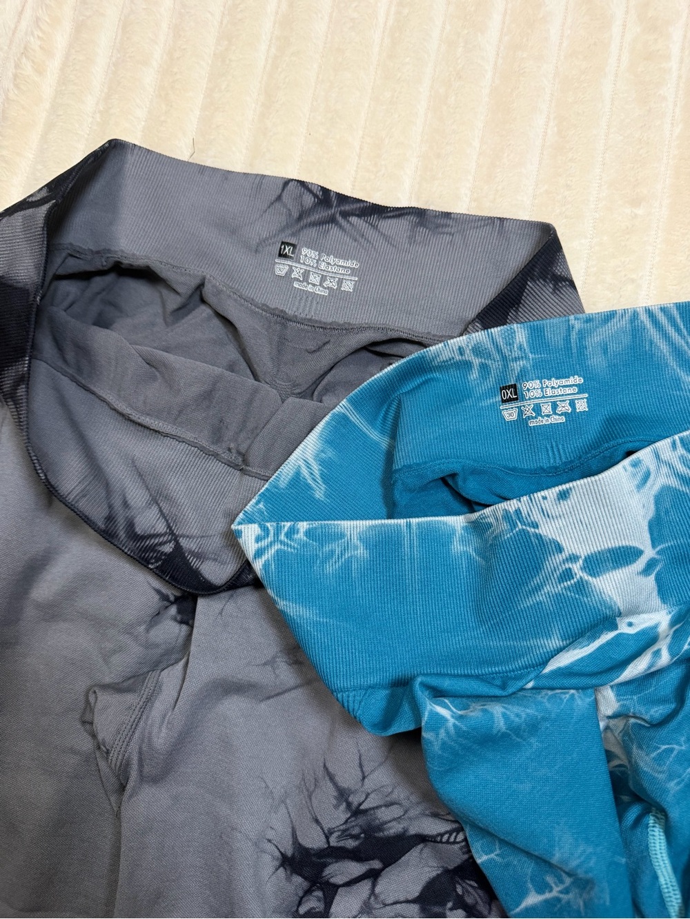 SHEIN Men's Long Sleeve Duo in Blue Tie-Dye & Gray